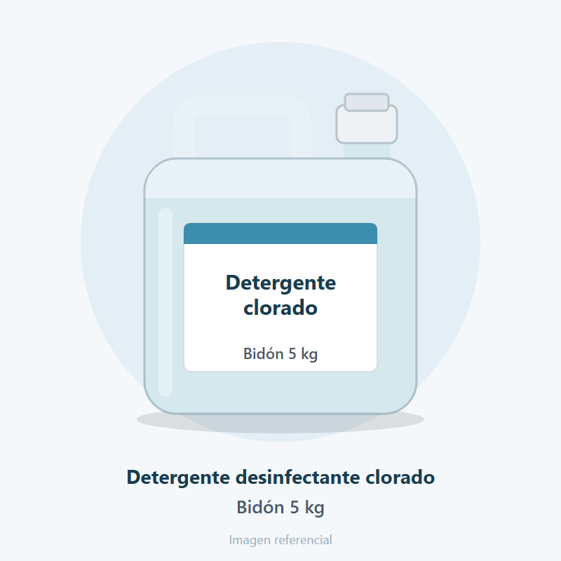 Detergente desinfectante clorado