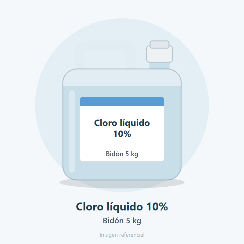 Cloro líquido 10%