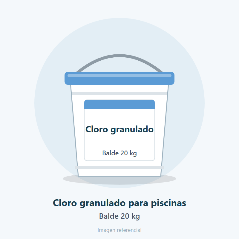 Cloro granulado para piscinas