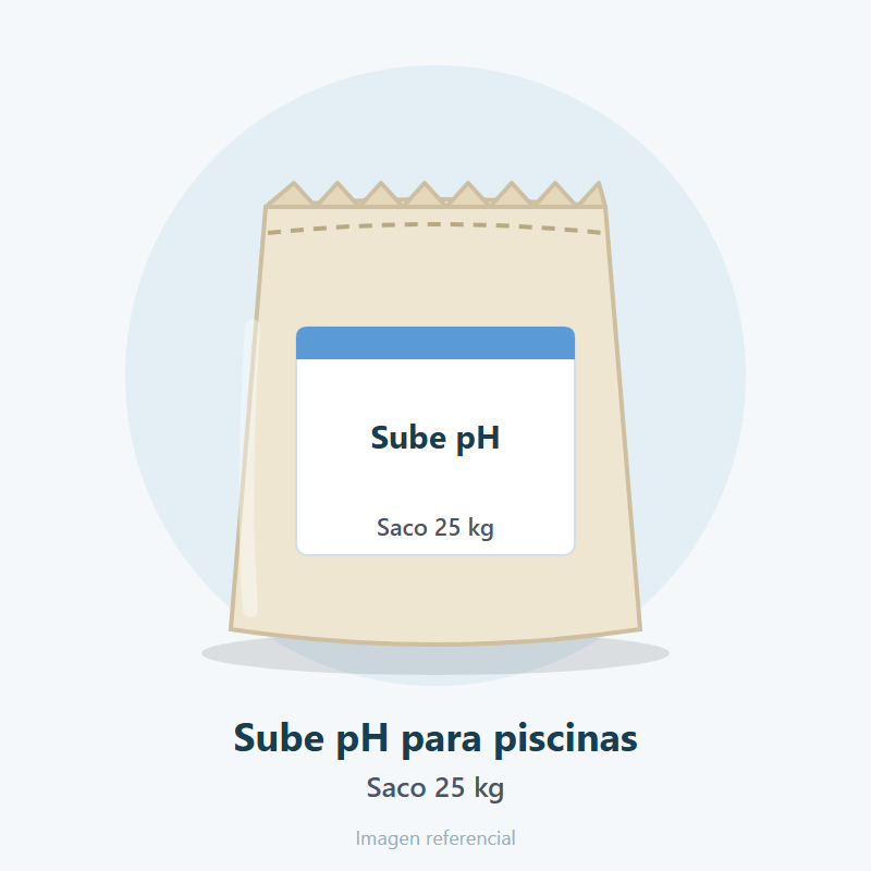 Sube pH para piscinas
