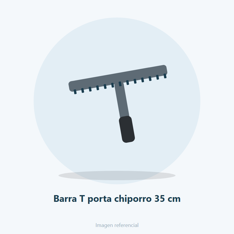 Barra T porta chiporro 35 cm