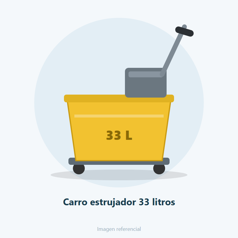 Carro estrujador 33 litros