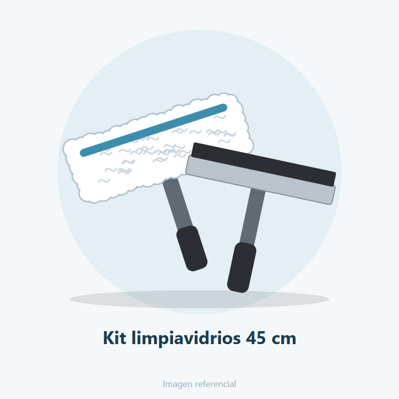 Kit limpiavidrios 45 cm