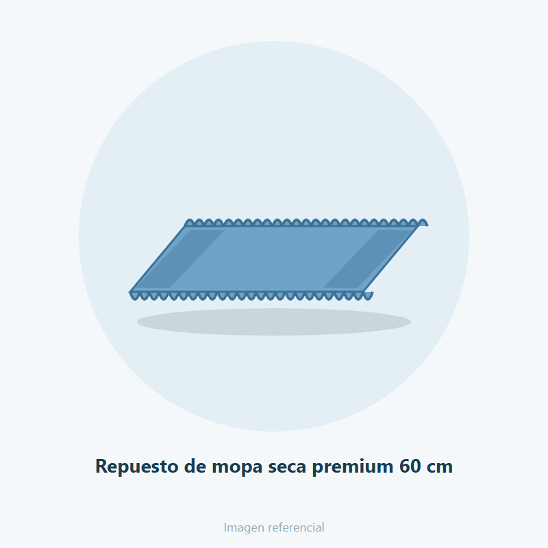 Repuesto de mopa seca premium 60 cm